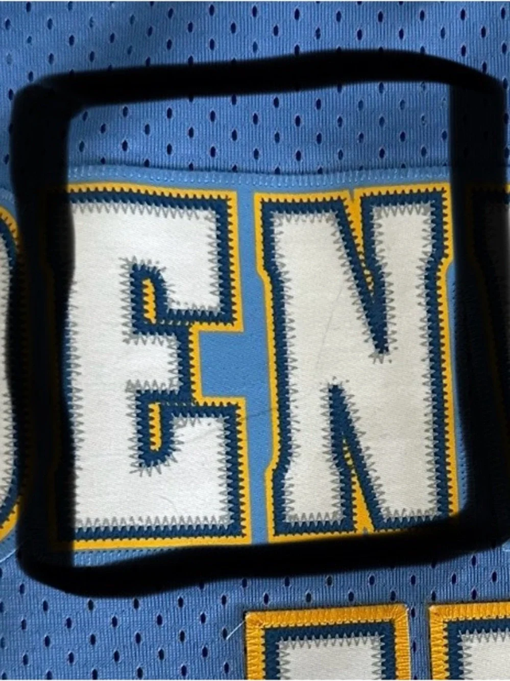 Vintage Nike Carmelo Anthony Denver Nuggets Jersey #15 - Light Blue - Size M